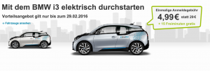 Bild von [DriveNow] Anmeldung für nur 4,99€ + 15 Freiminuten
