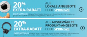 Bild von [Groupon] 20% Extra-Rabatt