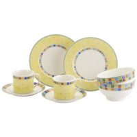 Bild von [Karstadt] Villeroy & Boch Twist Alea Limone Frühstücks-Set 8tlg. für 64,94€ inkl. Versand