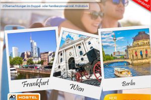 Bild von A&O Hotelgutschein: 19 Städte Deiner Wahl 2ÜN für 2 Personen inkl. Frühstück