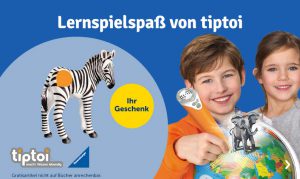Bild von [mytoys] 20% auf Hasbro + gratis tiptoi Zebrafohlen dank Gutscheincode „ZEBRAFOHLEN“ ab einem Mindestbestellwert von 25€ (Bücher ausgeschlossen)