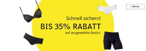 Bild von [Calida] bis zu 35% auf ausgewählte Basics, z.B. 2er Pack Panty für 17,95€ inklusive Versandkosten statt 24,95€