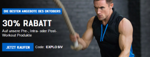 Bild von [MyProtein] 30% Rabatt auf Pre-, Intra- oder Post-Supplements mit Code „EXPLOSIV“, z.B. BCAA Plus 270 Kapseln für 21,34€ statt 30,49€