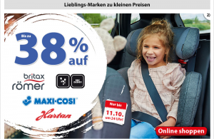 Bild von [Spiele Max] 25% auf Spielzeug und 38% auf Britax Römer, Maxi-Cosi, ABC Design & Hartan & 50% auf Cool Club, z.B. Maxi Cosi Cabriofix Origami Red für 159,07€ statt 259,99€