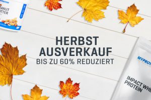 Bild von My Protein: Herbst-Aktion bis heute verlängert! bis zu 60% Rabatt + 10% extra mit Code „SPAREN10“