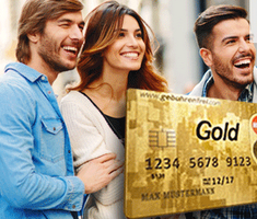 Bild von Kostenlose MasterCard – – 0,- EUR Jahresgebühr dauerhaft – 0,- EUR Bargeldgebühr weltweit – 0% Auslandseinsatzgebühr – GRATIS Kredit bis zu 7 Wochen – GRATIS Reiseversicherung¹ – GRATIS 24 Std. Kundenservice