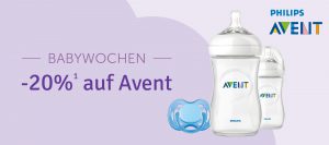 Bild von myToys: 20% auf Produkte von Avent mit Code „AVENT20“, z.B. Testsieger Babyphone DECT SCD 501/00 für 41,34€ statt 64,99€