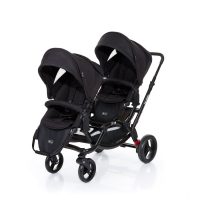 Bild von [Babymarkt] ABC DESIGN Geschwisterwagen Zoom black inkl. 2 Sportwagenaufsätze für 499,99€ inkl. Versand statt 599,