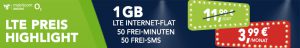 Bild von [handyflash] 1 GB LTE Internet-Flat + 50 Freiminuten + 50 Frei-SMS für 3,99€/Monat