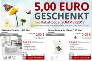 Bild von 5€ Gutschein für Druckerzubehoer – auf Alles