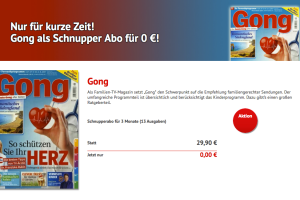 Bild von 13 Ausgaben Gong gratis!