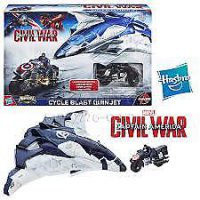 Bild von Captain America Civil War Cycle Blast Quinjet mit Figur nur 29,95€