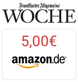 Bild von 5€ Amazon.de Gutschein für GRATIS Frankfurter Allgemeine Woche