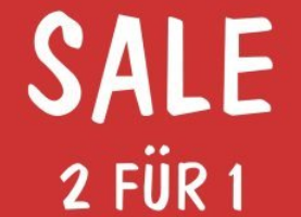 Bild von Kaufst Du einen Artikel aus der Kategorie „2 für 1“ (egal ob Damen, Herren oder Haushalt / Freizeit & Technick) erhältst Du einen weiteren Artikel aus dieser Kategorie gratis dazu!