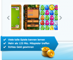 Bild von Jetzt kostenlos bei GameDuell mitspielen. Sie erhalten 10,00 € gratis zum Spielen + echtes Geld verdienen