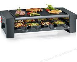 Bild von Raclette-Grill Severin RG 2687 Pizza Raclette, 1150 Watt, mit Pizzateigausstecher, für 8 Personen
