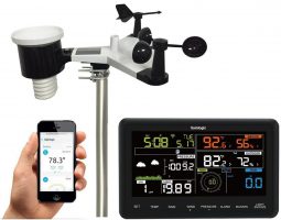 Bild von Amazon – 10 in 1 Sainlogic Professionelle WLAN Funk Wetterstation für 107,99€ inklusive Versand statt 179,99€