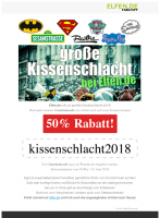 Bild von Elfen.de – 50 % Rabatt Gutschein – gültig auf das gesamte Kissensortiment kein MBW