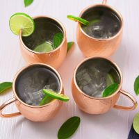 Bild von Deik Moscow Mule Becher, Kupferbecher Tassen Set 4er für 23.99€