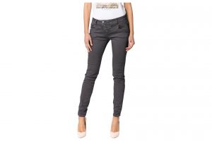 Bild von Damen Rock Angel Skinny Hose BROOK, grau, Baumwolle