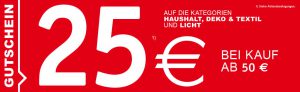 Bild von XXXLutz – 25 € Gutschein mit 50 € MBW auf ausgewählte Kategorien