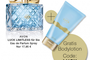Bild von Gratis Bodylotion – bestelle den neuen Damenduft LUCK LIMITLESS – Code: LUCK