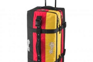 Bild von BoGi Bag Reisetasche 110L Rollkoffer Reisekoffer Deutschland Schwarz / Rot /Gold – Schwarz Rot Gold