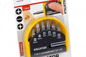Bild von Kreator Bitset 7 teilig Bits PZ PH SL Bit-Box Mini-Schraubendreher-Set S2 Stahl