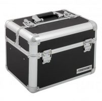 Produktbild von anndora Kosmetikkoffer XL Beauty Case Aluminium Schwarz abschließbar + Schlüssel – Schwarz
