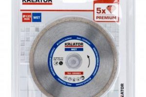 Bild von Diamant Premium Trennscheibe ø 125 x 22,2 x 2 mm Nassschnitt Fliesen Porzellan