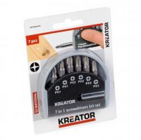 Produktbild von Kreator Bitset 7-teilig 25 mm Bits PH Bitbox Mini-Schraubendreher-Set S2-Stahl