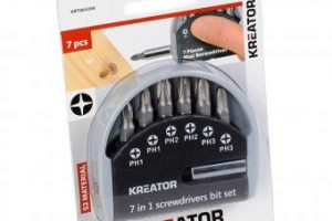 Bild von Kreator Bitset 7-teilig 25 mm Bits PH Bitbox Mini-Schraubendreher-Set S2-Stahl