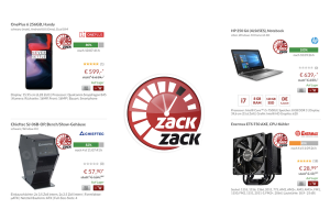 Bild von ZackZack Deals: Jeden Tag ab 8 Uhr warten neue Deals auf Dich! Spare bis zu 81%!