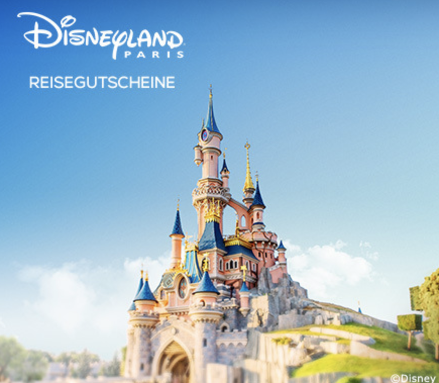 Disneyland Paris inkl. 4 Sterne Hotel als Gutschein 75% günstiger