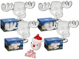 Produktbild von <b>Amazon</b> <br>4er Set Schöne Bescherung – Elchgläser </br>