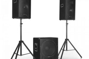 Bild von Cube 1812 2.1 Aktiv PA Set, 1600 Watt, 18″ Subwoofer, 2 x 12″ Lautsprecher