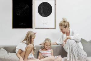 Bild von Deine Persönliche Sternenkarte = Mit dem Sternenhimmel deines besonderen Moments. = JETZT GESTALTEN