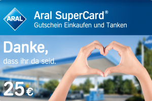 Bild von 25€ SuperCard zum Tanken geschenkt für Reinigungskräfte im Krankenhaus oder in Pflegeheimen!