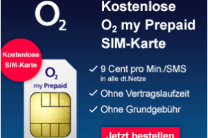 Bild von Kostenlose O2 my Prepaid SIM-Karte + keine Vertragslaufzeit +  keine Grundgebühr