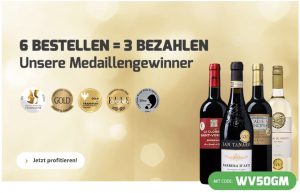 Bild von Weinvorteil Sale Bonus: 6 Flaschen bekommen nur 3 bezahlen