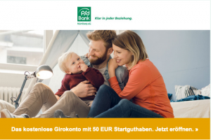 Bild von Kostenloses Girokonto + 50€ Startguthaben
