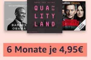 Bild von Black Friday Angebot: 6 Monate Audible je nur 4,95 EUR!