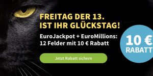 Bild von 8 Felder EuroJackpot + 4 Felder EuroMillions mit 40% Rabatt *nur heute auch für Bestandskunden