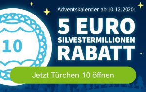 Bild von Adventskalender Tag 10: Silvestermillionen mit 25% Rabatt *auch für Bestandskunden