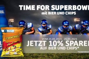 Bild von Der Superbowl 2021 steht vor der Tür! -10 % auf ausgewählte Bier Sorten und Chips!