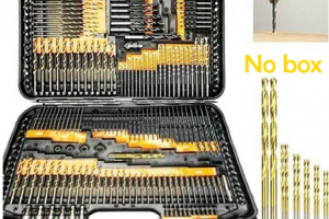Bild von Titan Beschichtetes Twist Bohrer Set – 200 Teile