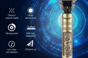 Bild von USB Aufladbare T9 Glatze Haar Clipper Elektrische Maschine