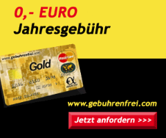 Bild von Gebührenfrei Mastercard GOLD = Keine Jahresgebühr