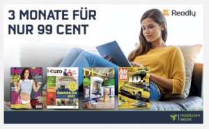 Bild von 3 Monate Readly statt 29,97€ nur 0,99€