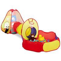 Bild von relaxdays Bällebad Bällebad mit Tunnel mit 100 Bällen